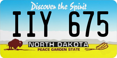 ND license plate IIY675