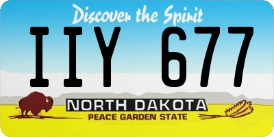 ND license plate IIY677
