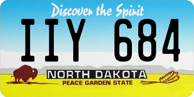 ND license plate IIY684