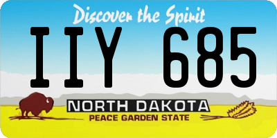 ND license plate IIY685