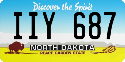ND license plate IIY687