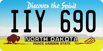 ND license plate IIY690