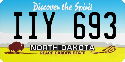 ND license plate IIY693