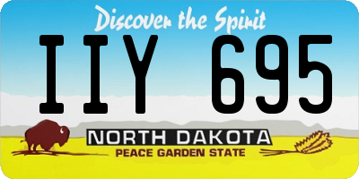 ND license plate IIY695