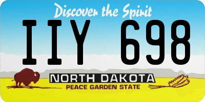 ND license plate IIY698