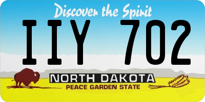 ND license plate IIY702