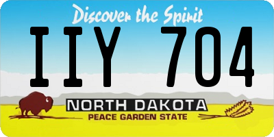 ND license plate IIY704