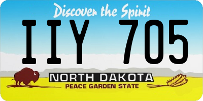ND license plate IIY705