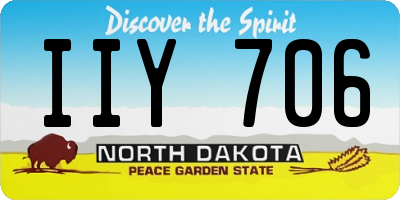ND license plate IIY706