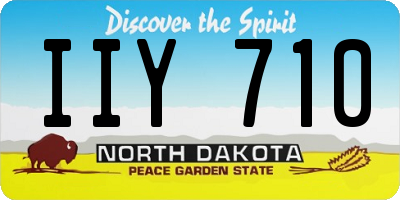 ND license plate IIY710