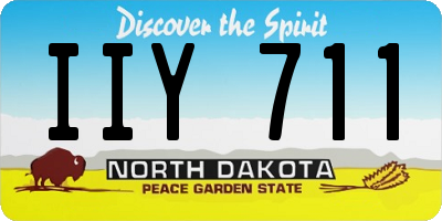 ND license plate IIY711