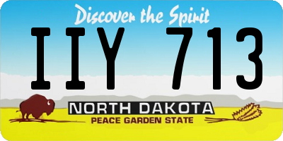 ND license plate IIY713