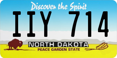 ND license plate IIY714