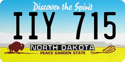 ND license plate IIY715