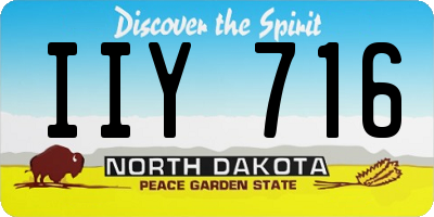ND license plate IIY716