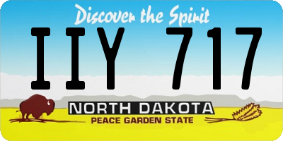 ND license plate IIY717
