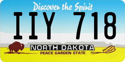 ND license plate IIY718