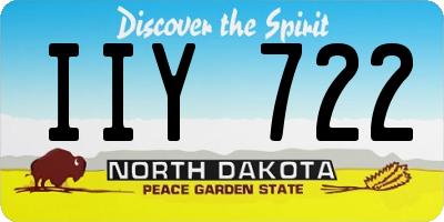 ND license plate IIY722
