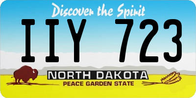 ND license plate IIY723