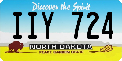 ND license plate IIY724