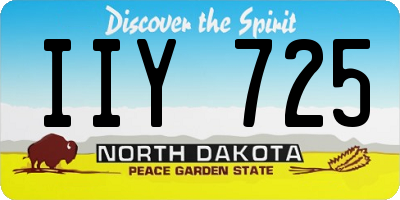ND license plate IIY725