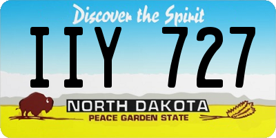 ND license plate IIY727