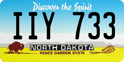 ND license plate IIY733