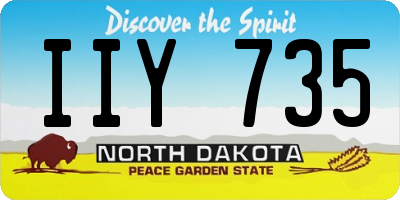ND license plate IIY735