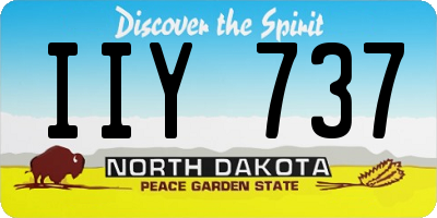ND license plate IIY737