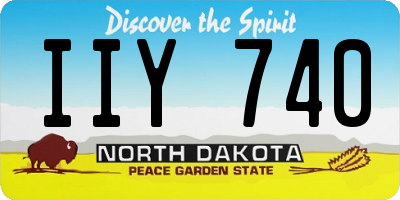 ND license plate IIY740