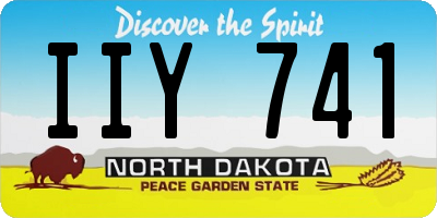 ND license plate IIY741