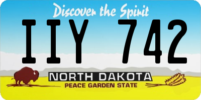 ND license plate IIY742