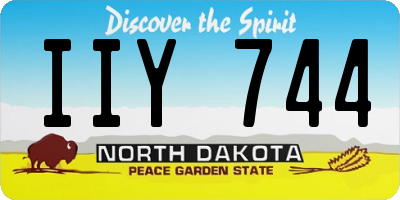 ND license plate IIY744