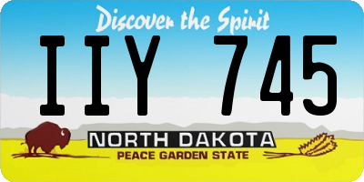ND license plate IIY745