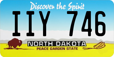 ND license plate IIY746