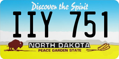 ND license plate IIY751