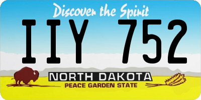 ND license plate IIY752