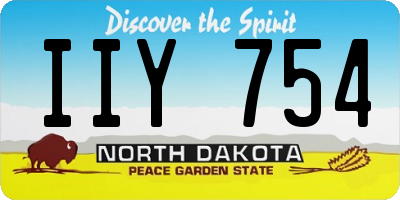 ND license plate IIY754