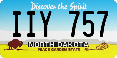 ND license plate IIY757