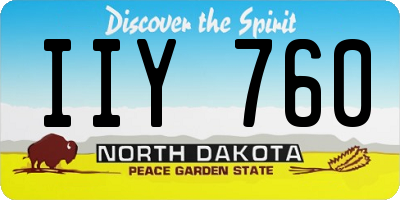 ND license plate IIY760