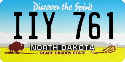 ND license plate IIY761