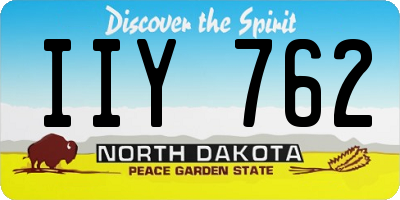 ND license plate IIY762