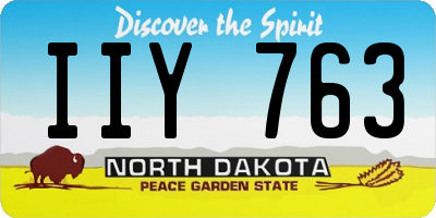 ND license plate IIY763