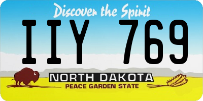 ND license plate IIY769