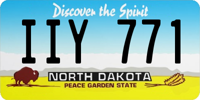 ND license plate IIY771