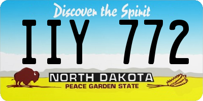 ND license plate IIY772