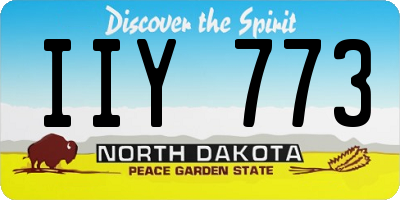 ND license plate IIY773