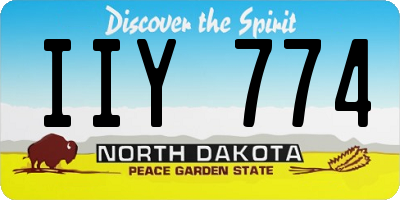 ND license plate IIY774