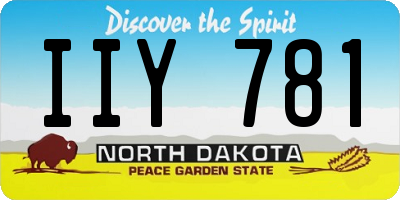 ND license plate IIY781