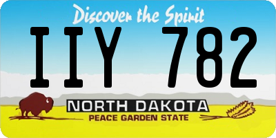 ND license plate IIY782